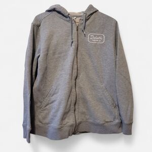 Duluth Trading Mens Large Full Zip Relaxed Fit Hoodie Work Grunge Gorp Outdoor
